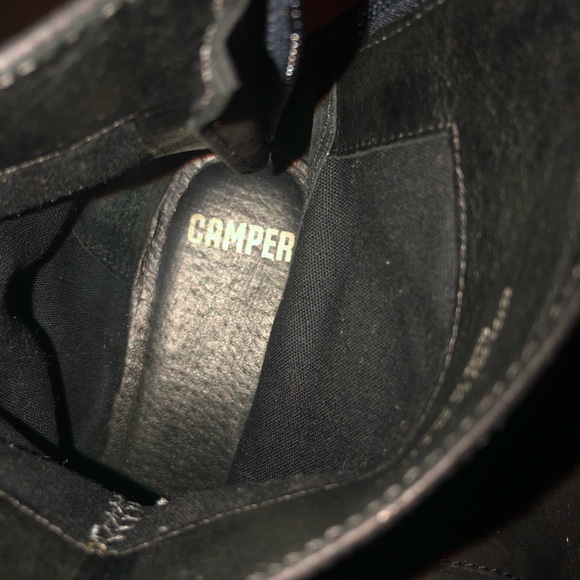 Barely worn black suede blue bottom Camper size 36 - Picture 5 of 5